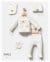 Tongs Baby Kız Bebek Newborn 5li Hastane Çıkış Seti Ekru 5913