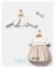 Tongs Baby Kız Bebek Saç Bantlı Elbise Bolero Takım Bej 8191