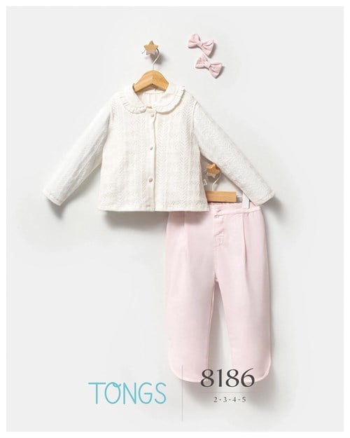 Tongs Baby Kız Çocuk Saç Tokalı 3lü Takım Pembe 8186