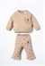 U.S Polo Assn Kız Bebek Sweatshirt Tayt Takım Bej USB3251