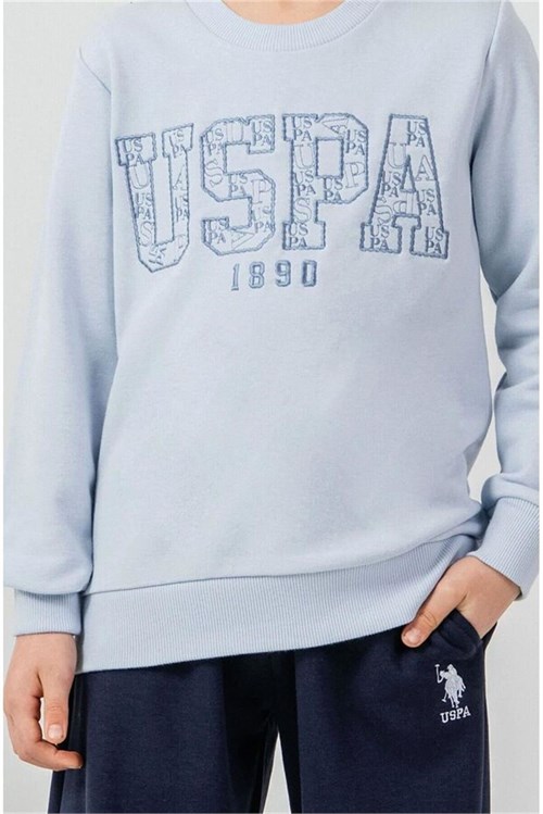 U.S Polo Assn Erkek Çocuk Nakışlı Eşofman Takımı Mavi US2610-G