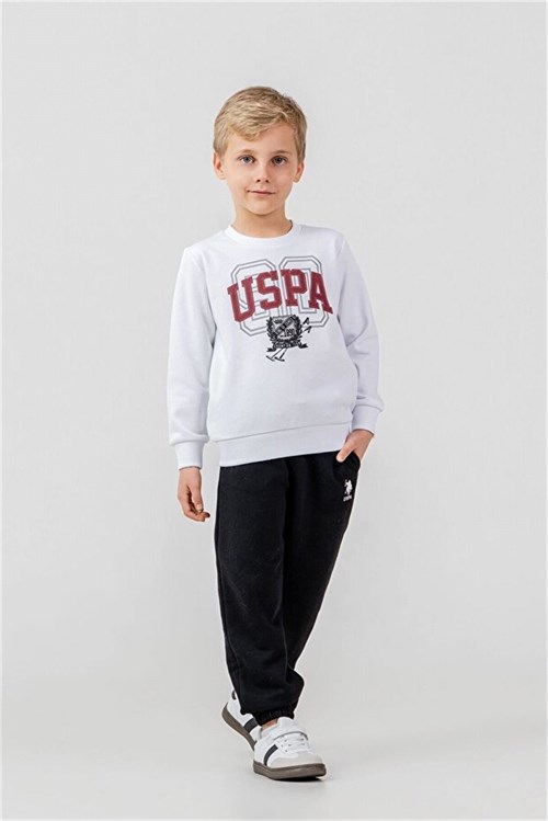 U.S Polo Assn Erkek Çocuk Eşofman Takımı Beyaz US2646-4