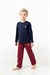 U.S Polo Assn Erkek Çocuk Çizgili Pijama Takımı Lacivert US2645-4