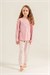 U.S Polo Assn Kız Çocuk Baskılı Pijama Takımı Pembe US2727-4