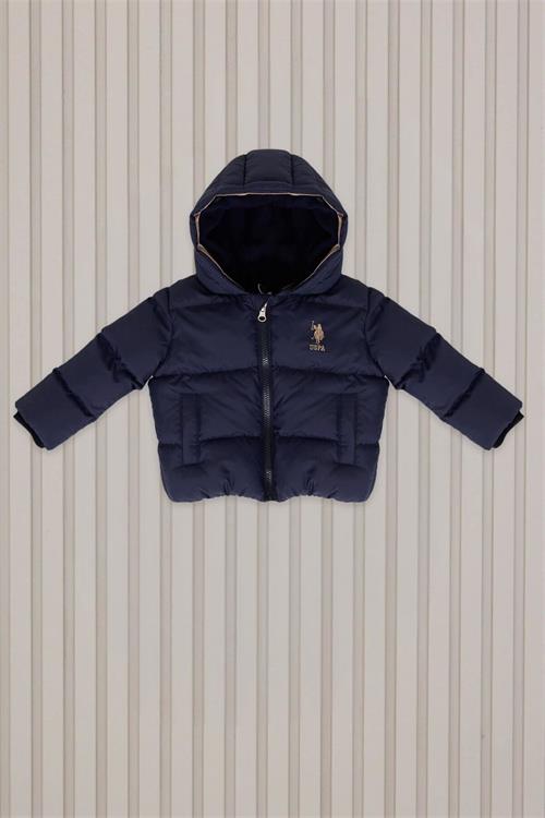 U.S. Polo Assn Erkek Bebek Şişme Mont Lacivert USB2192
