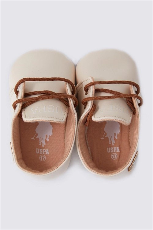 U.S. Polo Assn Erkek Bebek İlk Adım Günlük Ayakkabı Bej USB1302