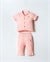U.S. Polo Assn. Kız Bebek Müslin Gömlek Pijama Takımı Pudra USB2978