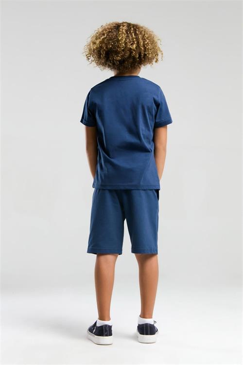 U.S. Polo Assn. Erkek Çocuk Bermuda Tişört Şort Takım Koyu İndigo US2056-4