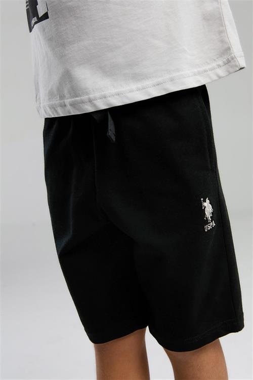 U.S. Polo Assn. Erkek Çocuk Bermuda Tişört Şort Takım Gri US2052-4