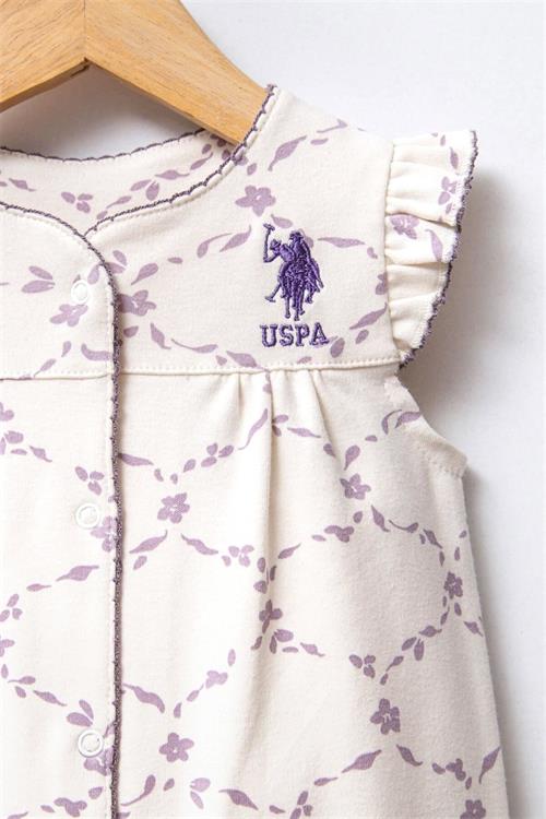 U.S. Polo Assn. Kız Bebek Tulum Beyaz USB2376