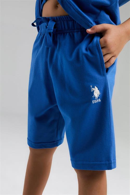 U.S. Polo Assn. Erkek Çocuk Bermuda Tişört Şort Takım Cobalt US2022-4