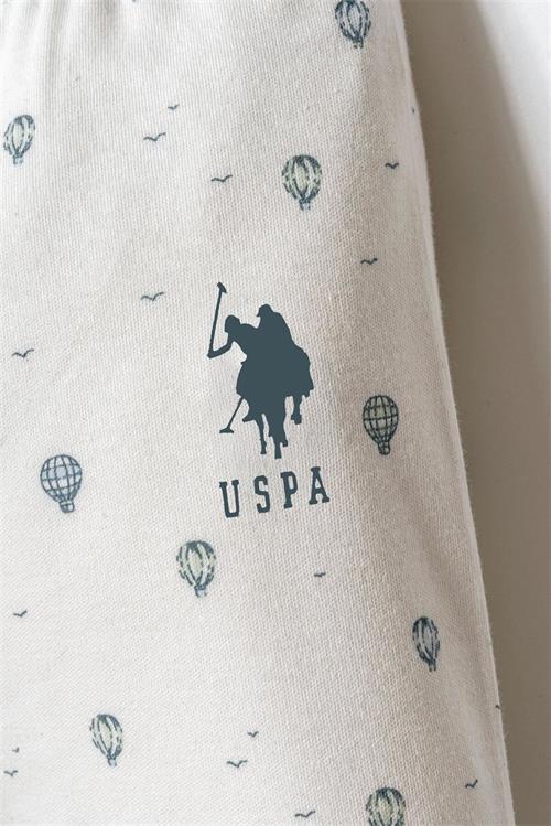 U.S. Polo Assn. Erkek Bebek Gömlek Pijama Takımı Beyaz USB2852