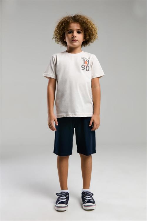 U.S. Polo Assn. Erkek Çocuk Bermuda Tişört Şort Takım Taş US2054-4