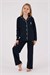 U.S. Polo Assn. Kız Çocuk Gömlek Pijama Takımı Lacivert US2327-4