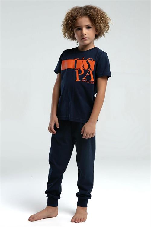 U.S. Polo Assn. Erkek Çocuk Pijama Takımı Lacivert US2016-4