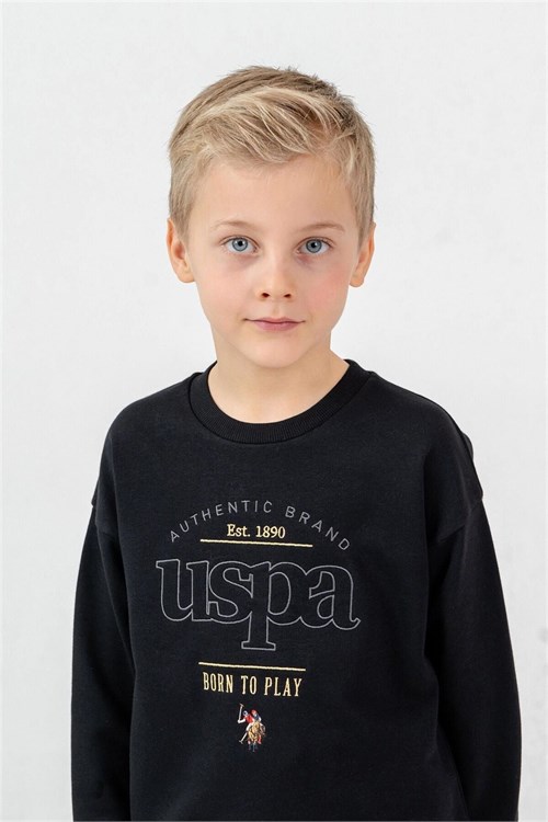 U.S. Polo Assn. Erkek Çocuk Eşofman Takımı Siyah US2629-G
