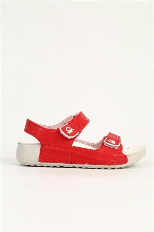 United Colors Of Benetton Çocuk Sandalet Kırmızı BN-1421