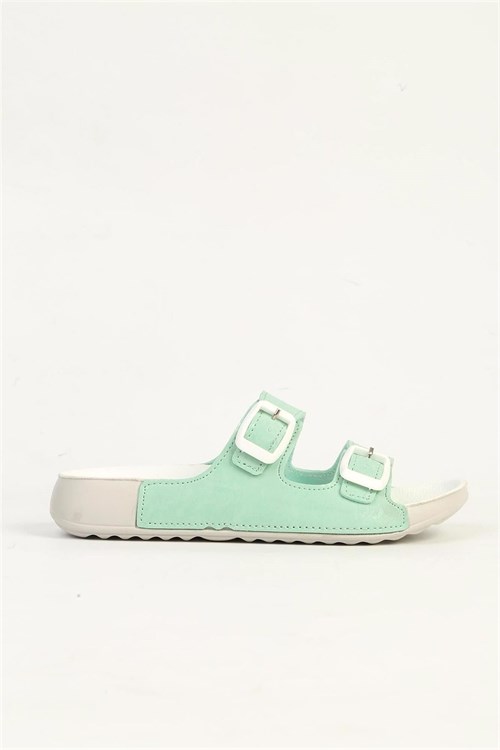 United Colors Of Benetton Çocuk Terlik Mint Yeşili BN-1420