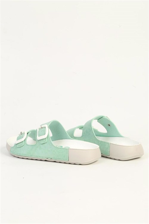 United Colors Of Benetton Çocuk Terlik Mint Yeşili BN-1420