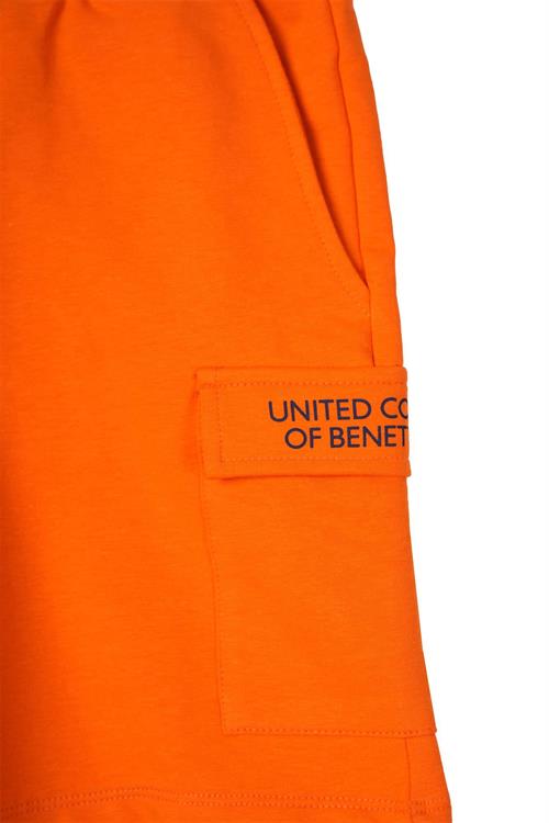 United Colors Of Benetton Erkek Çocuk Şort Turuncu B21365