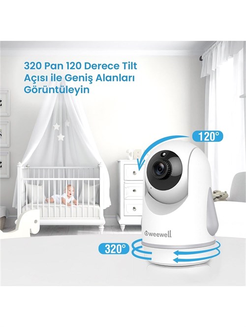 Weewell WMV880 Dijital Kablosuz Bebek İzleme Cihazı 6