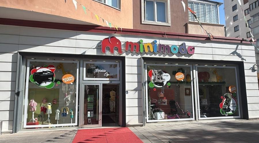 Minimoda kayseri bebek mağazası dış mekan görseli.