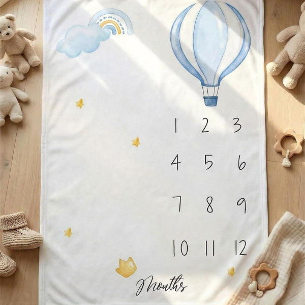 Kanz Bebek Little Ballon Fotoğraf Çekim Örtüsü 100*150