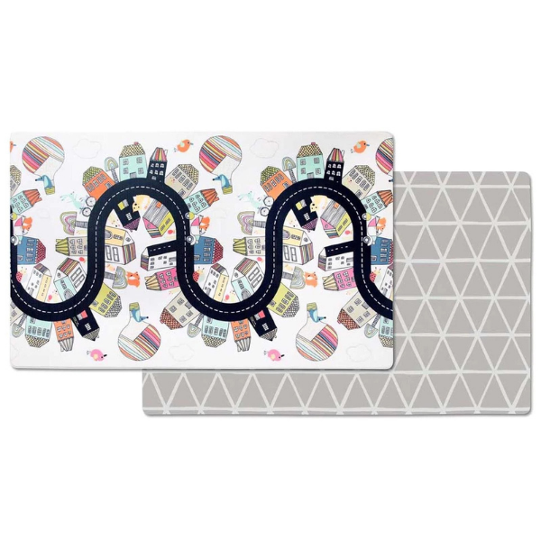 Skip Hop Çift Taraflı Oyun Halısı Köy/Şehir