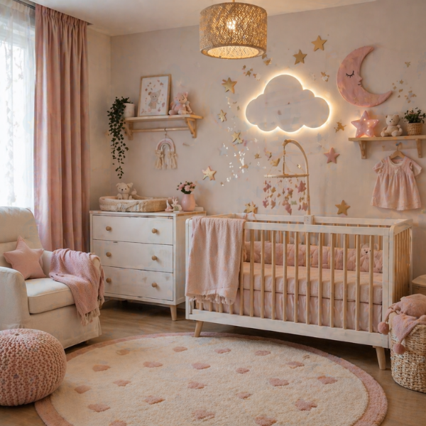 Kız Bebek Odası Örnek Süsleme 2