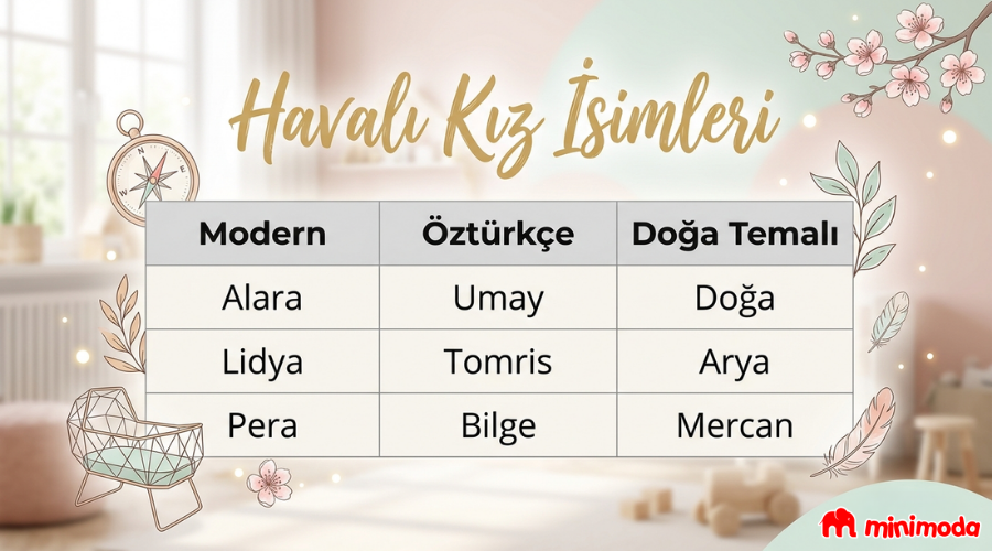 En Havalı Kız İsimleri