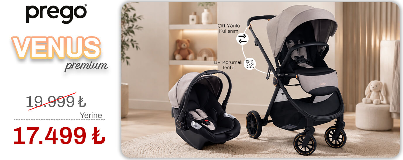 Prego Venüs travel sistem bebek arabası ve puseti yanında 