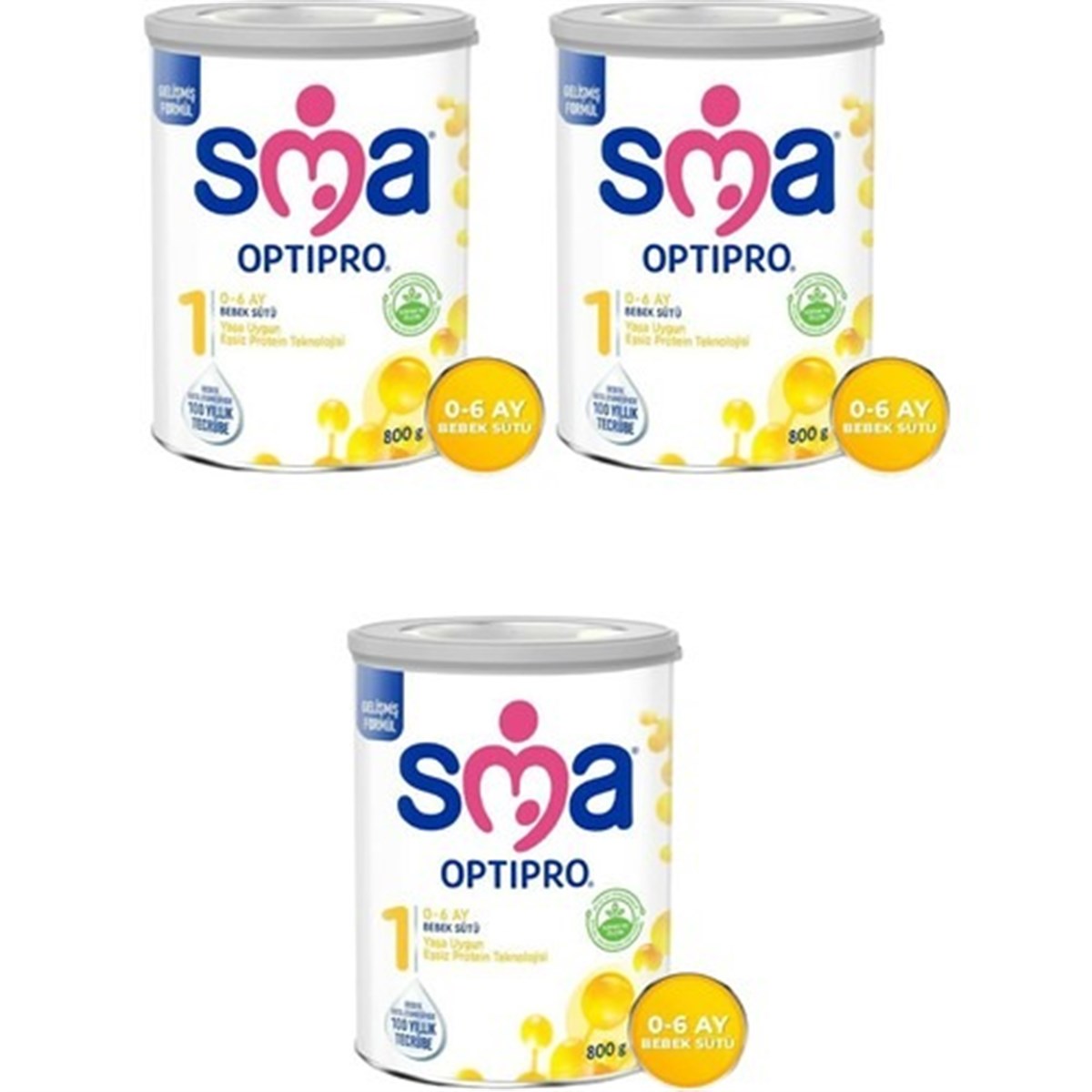 SMA Optipro 1 Probiyotik Bebek Sütü 800 gr 3 Adet - Minimoda