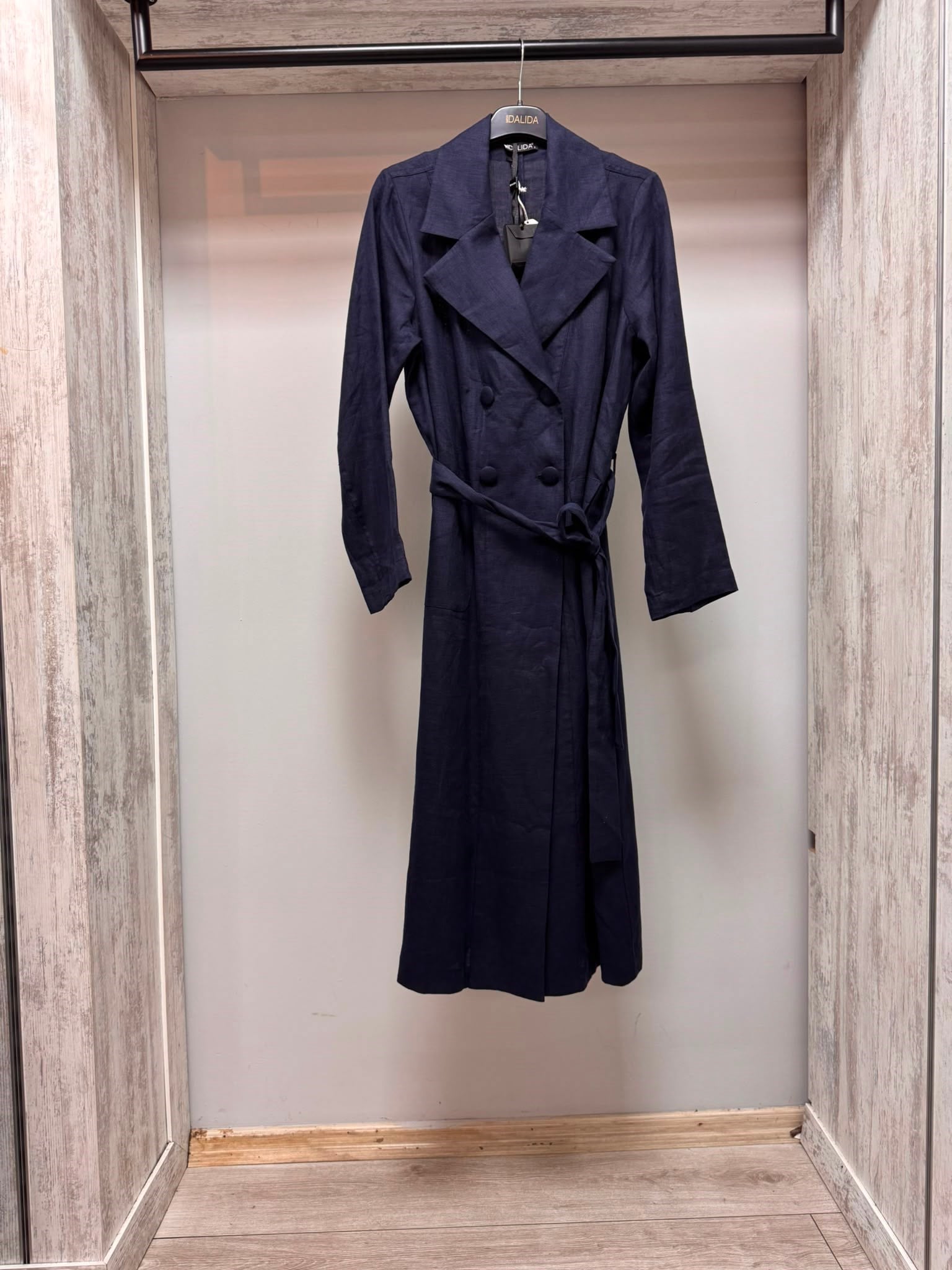 MİSSDALİDA 2268286 DARK NAVY KETEN CEKET