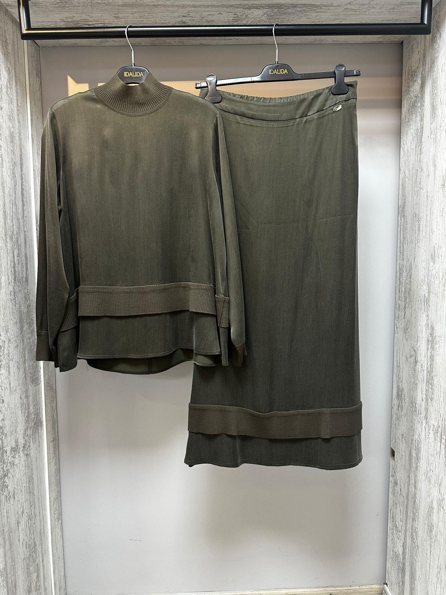 Missdalida 26K-2000 Taupe İpek Etek