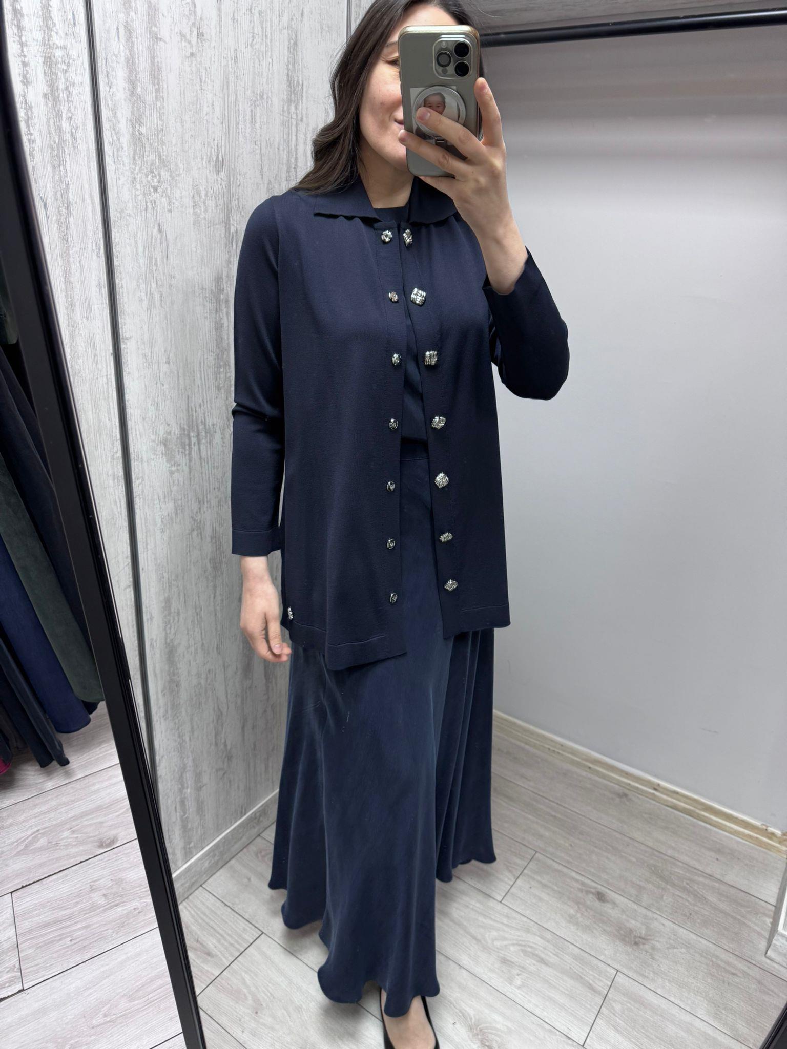 MİSSDALİDA 26Y - 8219 DARK NAVY MERSERİZE CEKET