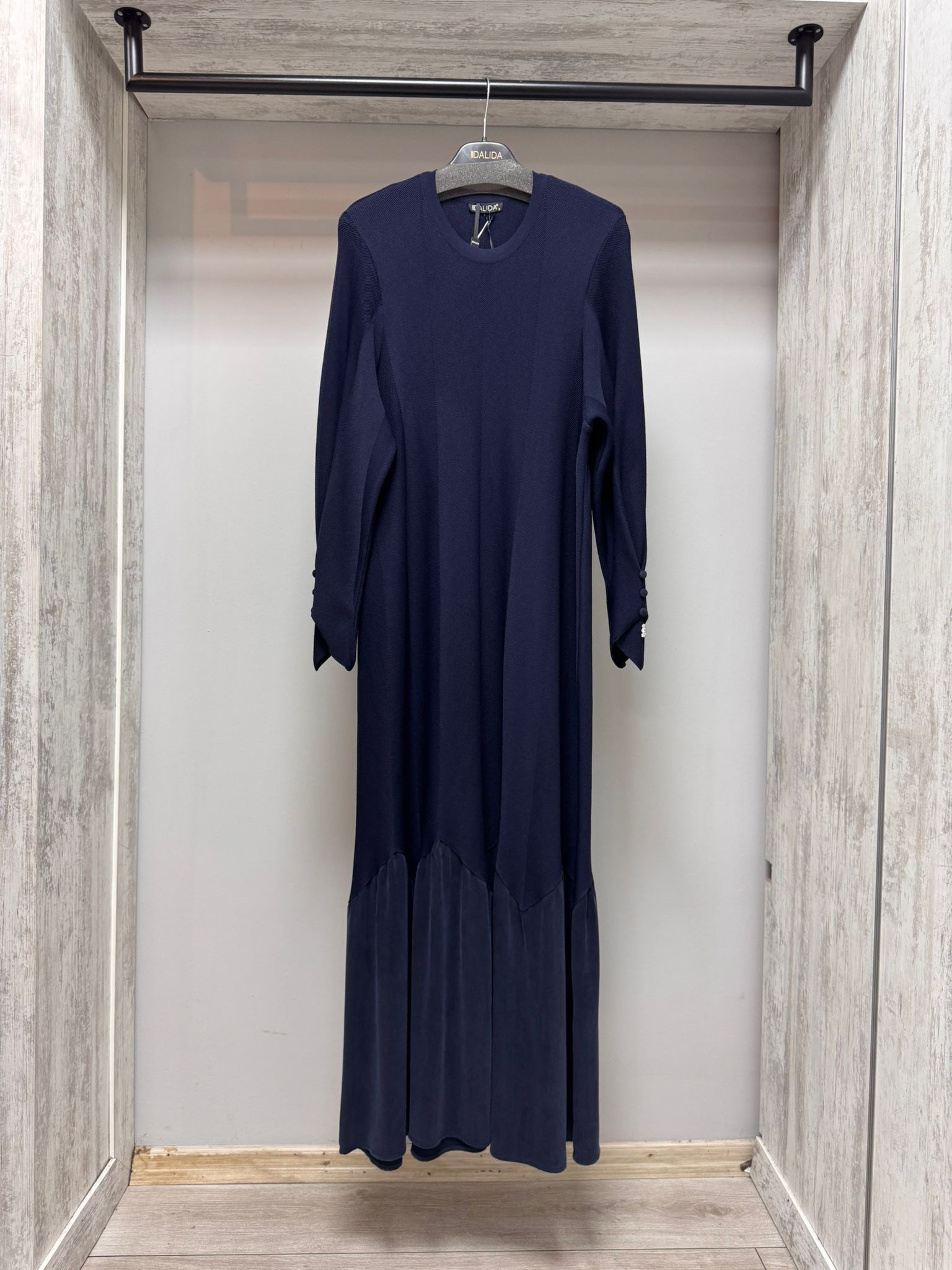 MİSSDALİDA 3264005 NAVY MERSERİZE ELBİSE