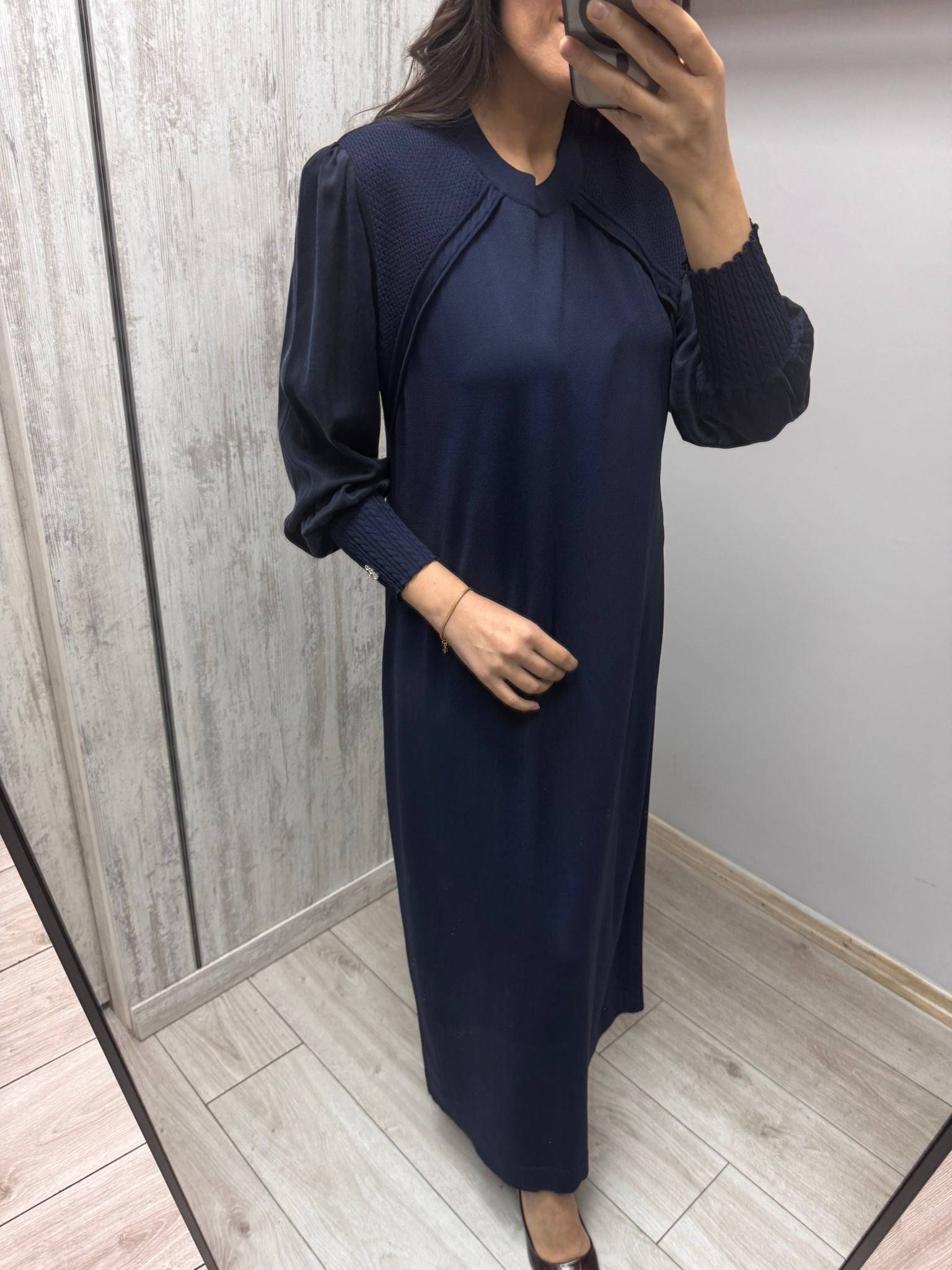 MİSSDALİDA 3264009 NAVY MERSERİZE ELBİSE
