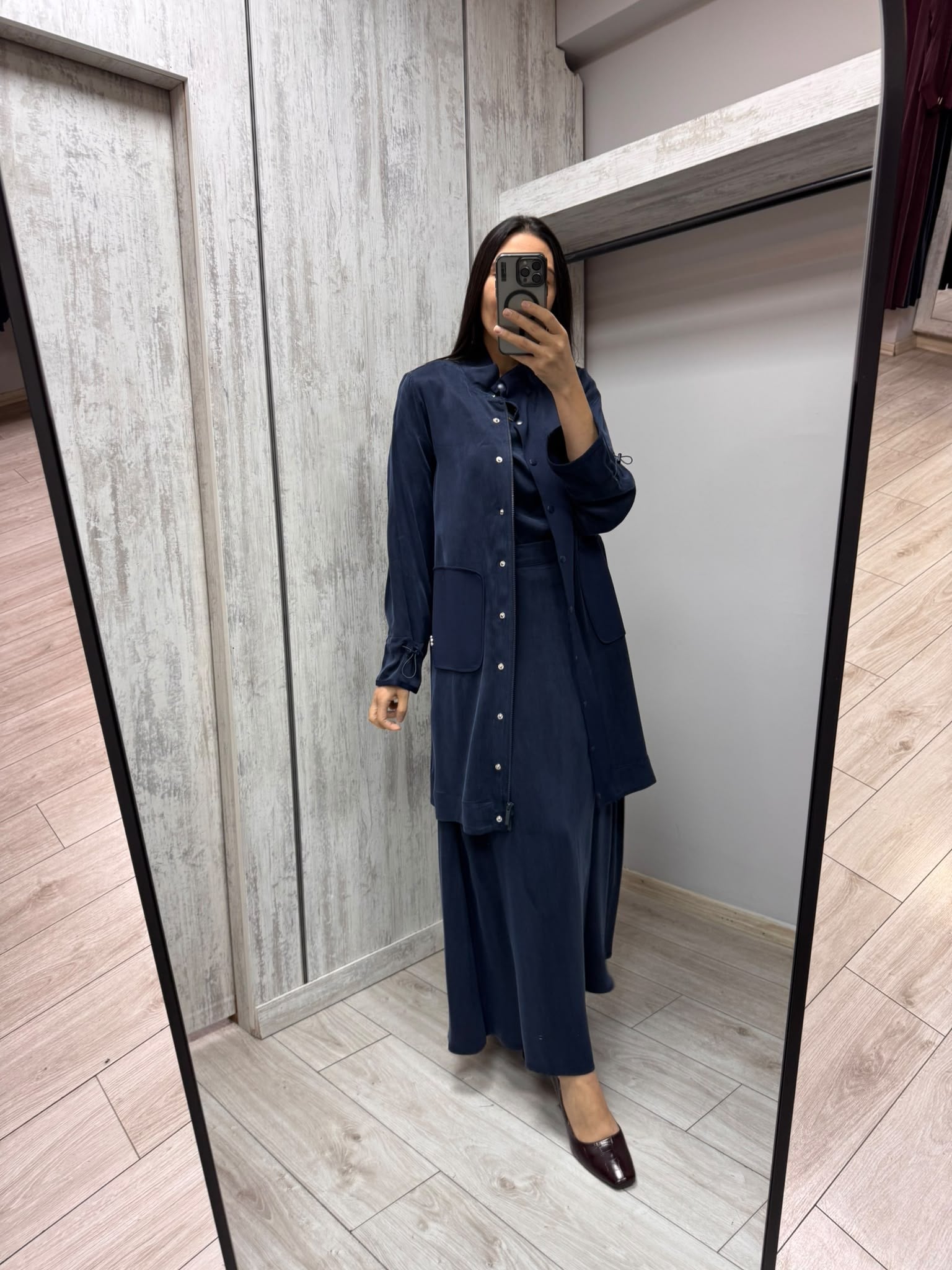 MİSSDALİDA 3268804 NAVY İPEK CEKET