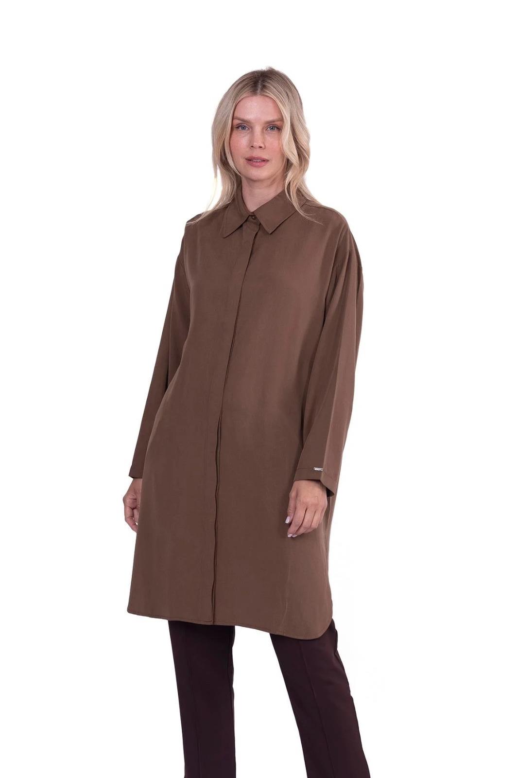 İnvee 7094 Kahverengi Tensel Tunik 
