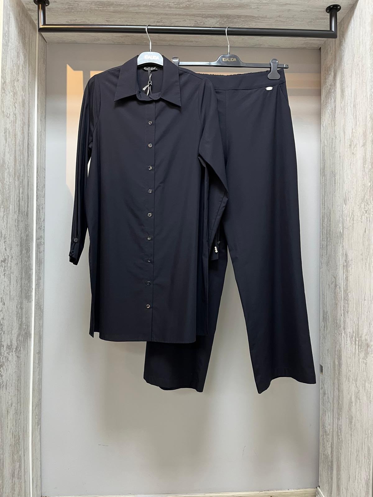 MİSSDALİDA 2263703 DARK NAVY COTON GÖMLEK