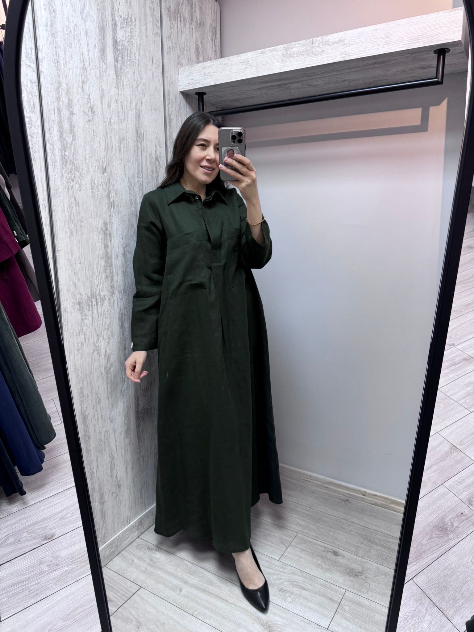 MİSSDALİDA 2264260 KHAKİ KETEN ELBİSE