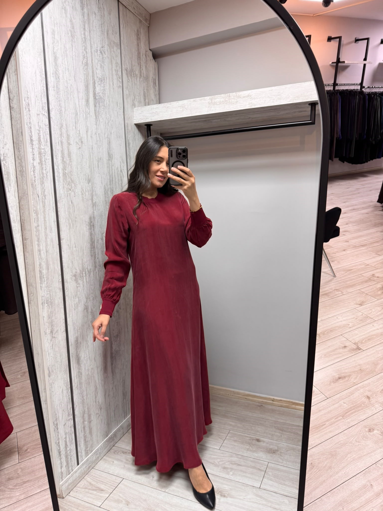 MİSSDALİDA 2264304 CHERRY İPEK ELBİSE