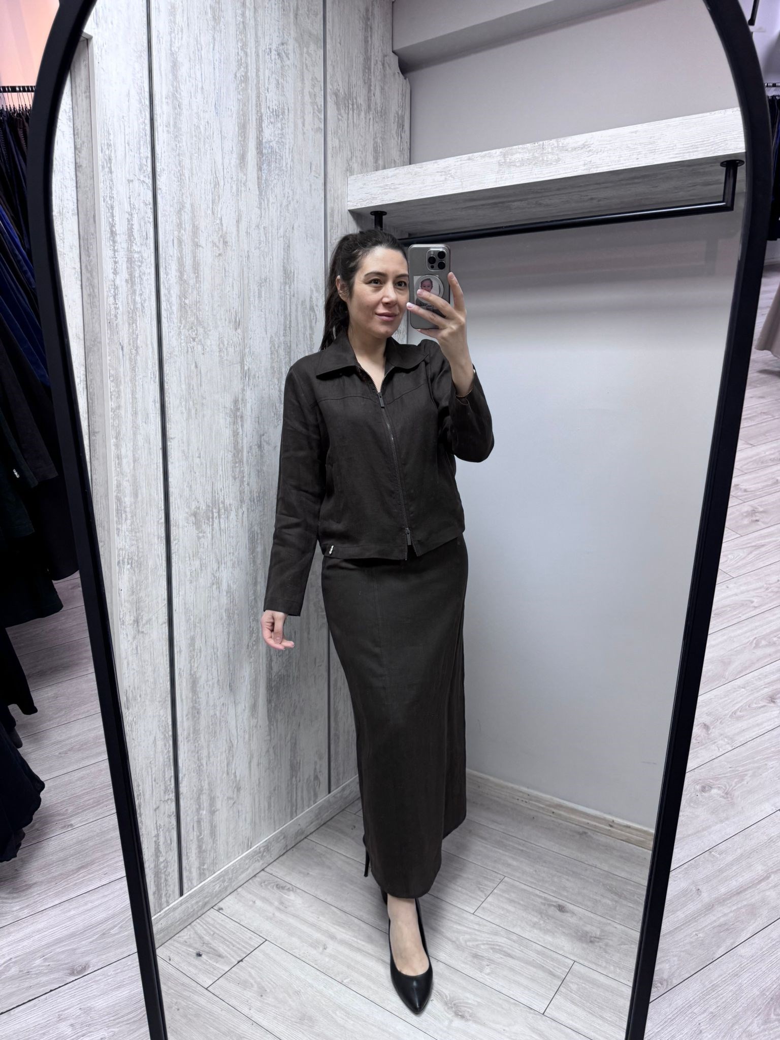 MİSSDALİDA 2268252 CACAO KETEN CEKET