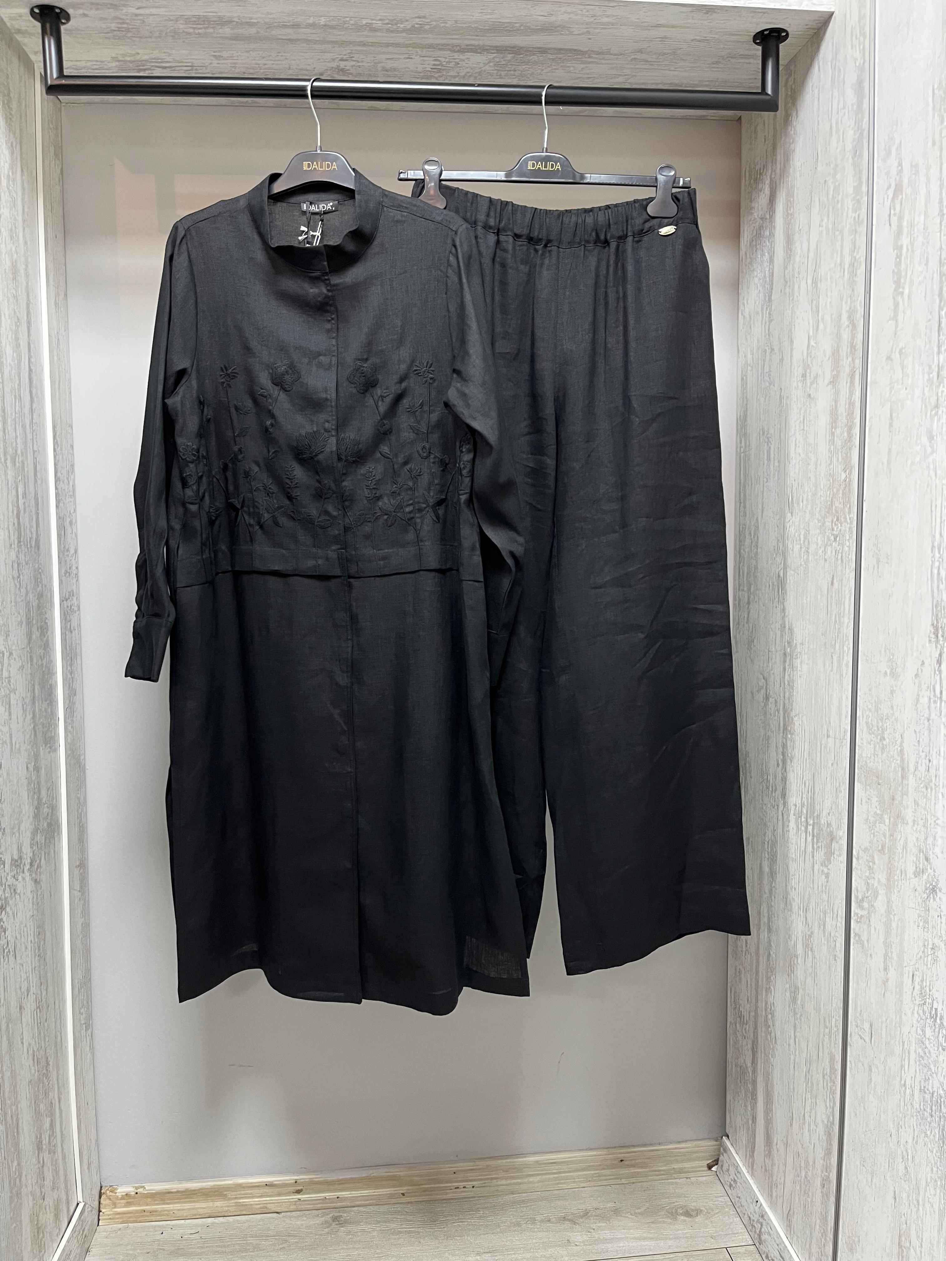 MİSSDALİDA 2268283 BLACK KETEN GÖMLEK