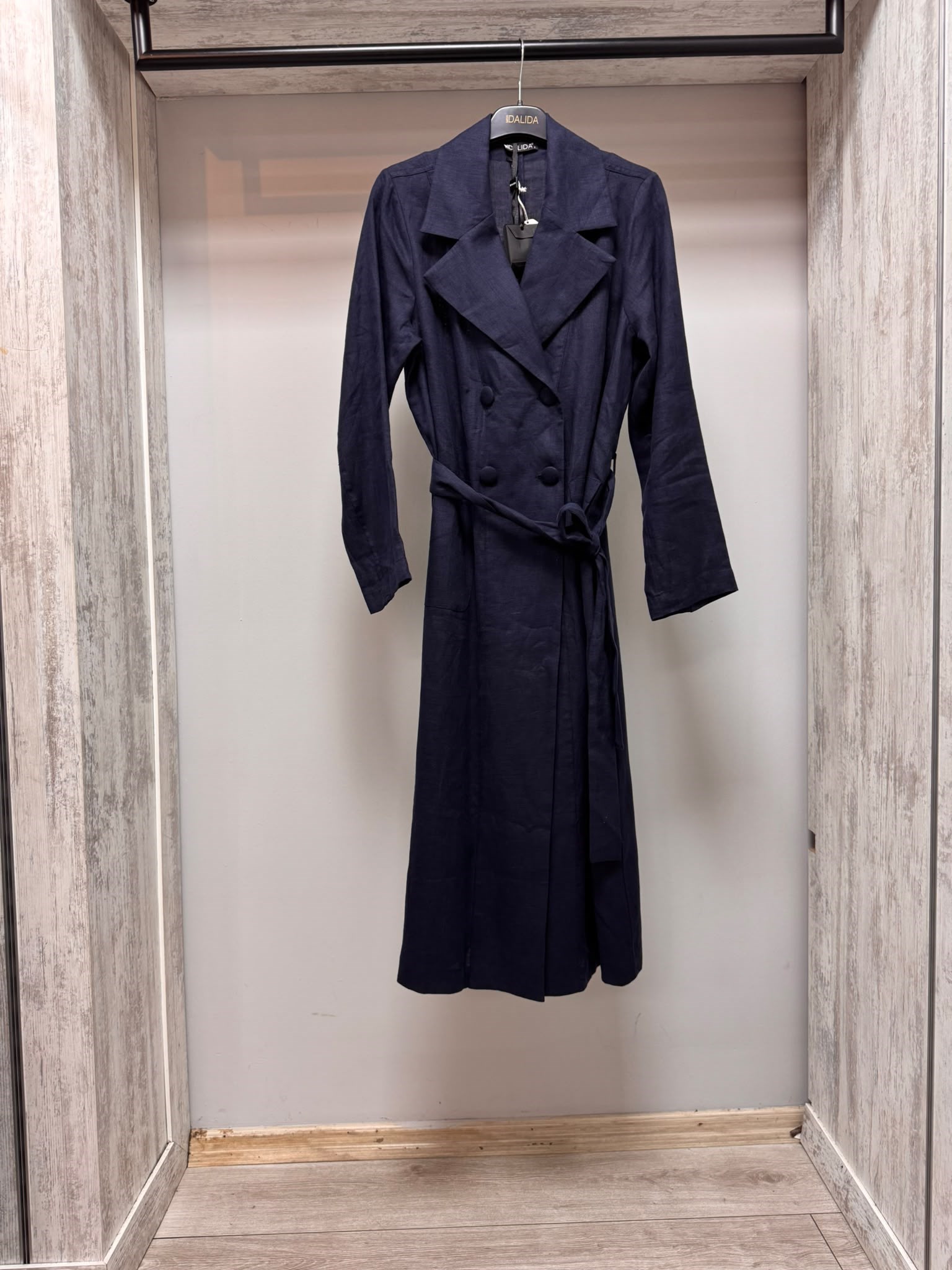 MİSSDALİDA 2268286 DARK NAVY KETEN CEKET