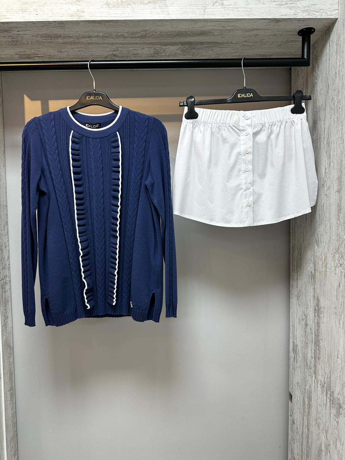 Missdalida 25PF- 6003  İndigo Touch Me Tunik