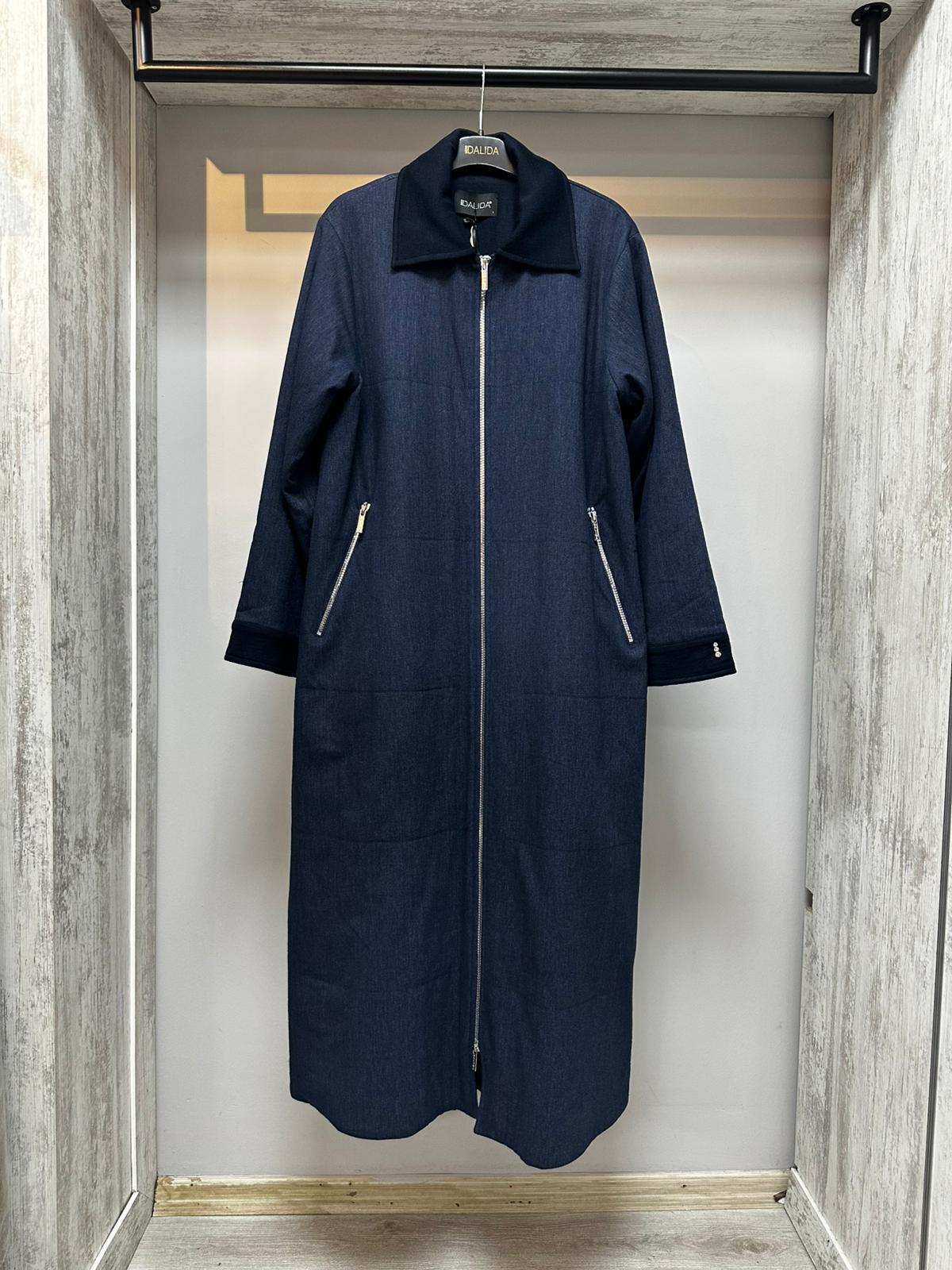 Missdalida 26K- 8014 Dark Navy Astarlı Ceket