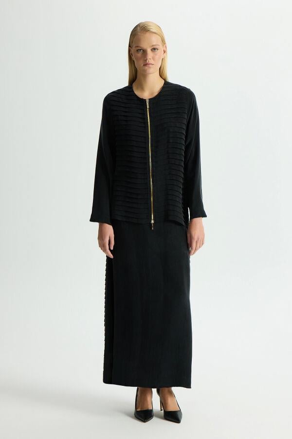 Missdalida 26Y- 2013  BLACK KATLAMA DETAYLI CUPRO ETEK