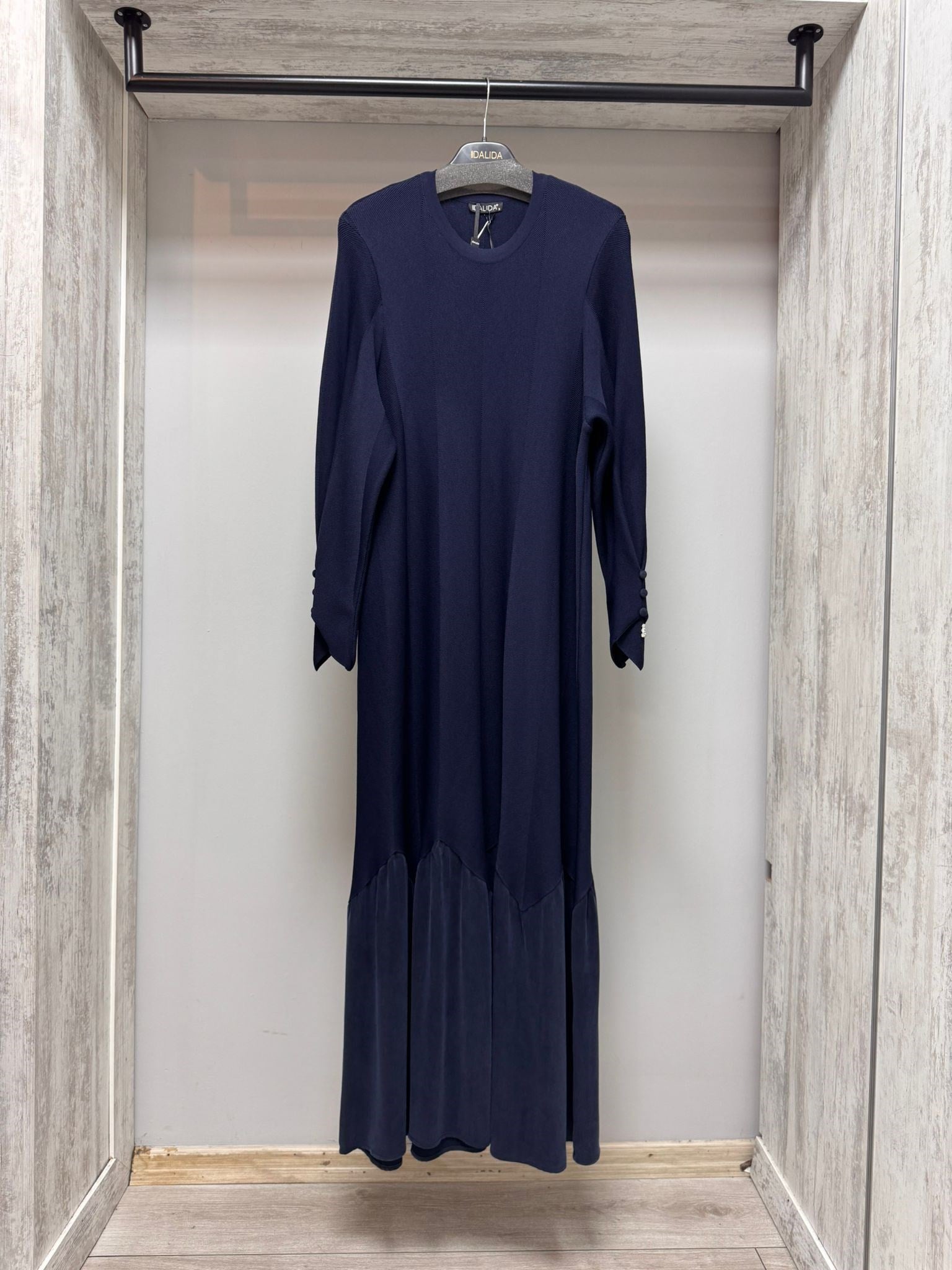 MİSSDALİDA 3264005 NAVY MERSERİZE ELBİSE