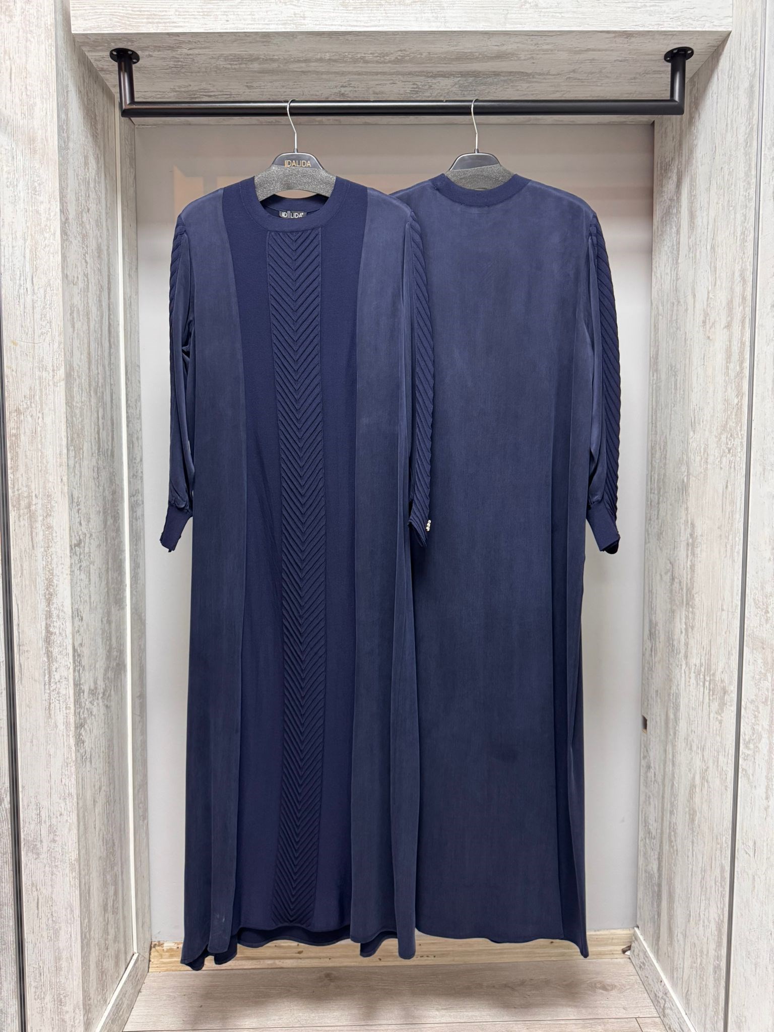 MİSSDALİDA 3264008 NAVY MERSERİZE ELBİSE